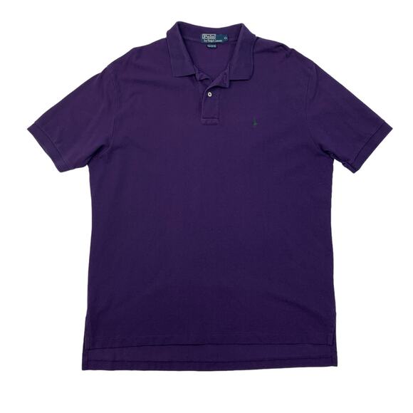 Vintage Polo Ralph Lauren Shirt Mens XL Extra Large Grape Purple Cotton Golf - Picture 1 of 8